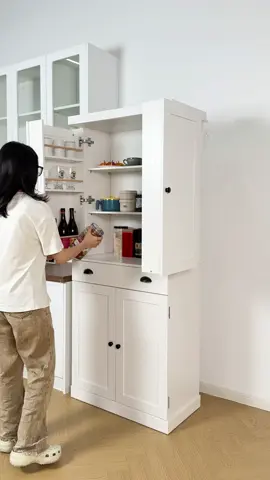 This is the perfect storage unit if you don’t have a lot of pantry space. 🤩🤩🤩#IRONCK #pantry #pantryorganization #kitchen #pantryrestock #pantrycabinet #kitchenstorage #cabinet #craftstorage #homerefresh #viral #fyp 