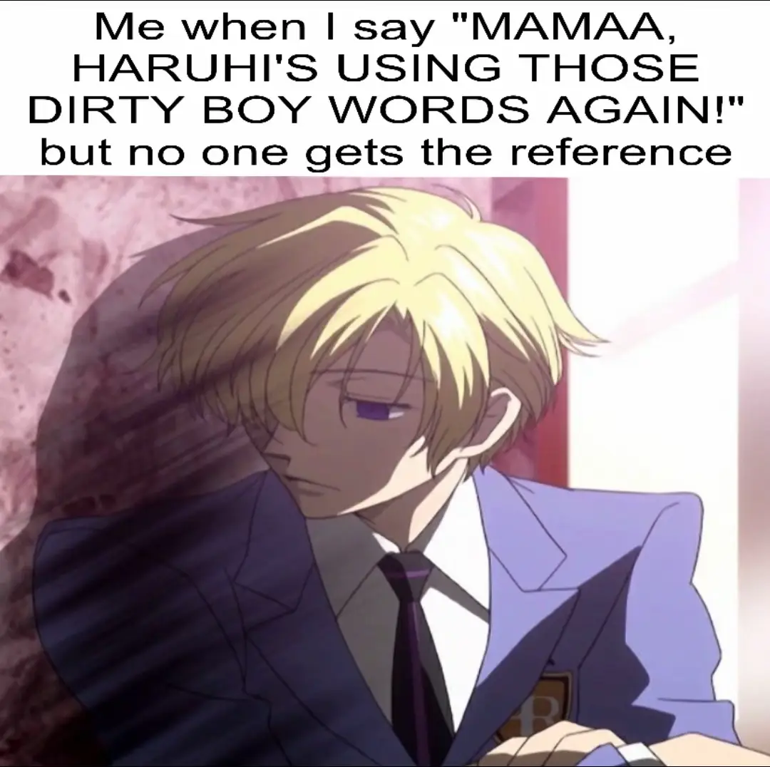 #TAMAKISUOH | There’s so many references | #ohshc #tamakisuoh #relatable #ouranhighschoolhostclub #tamakisenpai #fyp #ouranhostclub #real #anime #foryoupage #ouranhighschool 