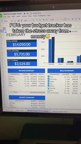Saving money is finally feels easy💡budget template in bio! #fyp #budgeting #googlesheets #budgethacks #savemoney #financetok #PersonalFinance #howtobudget