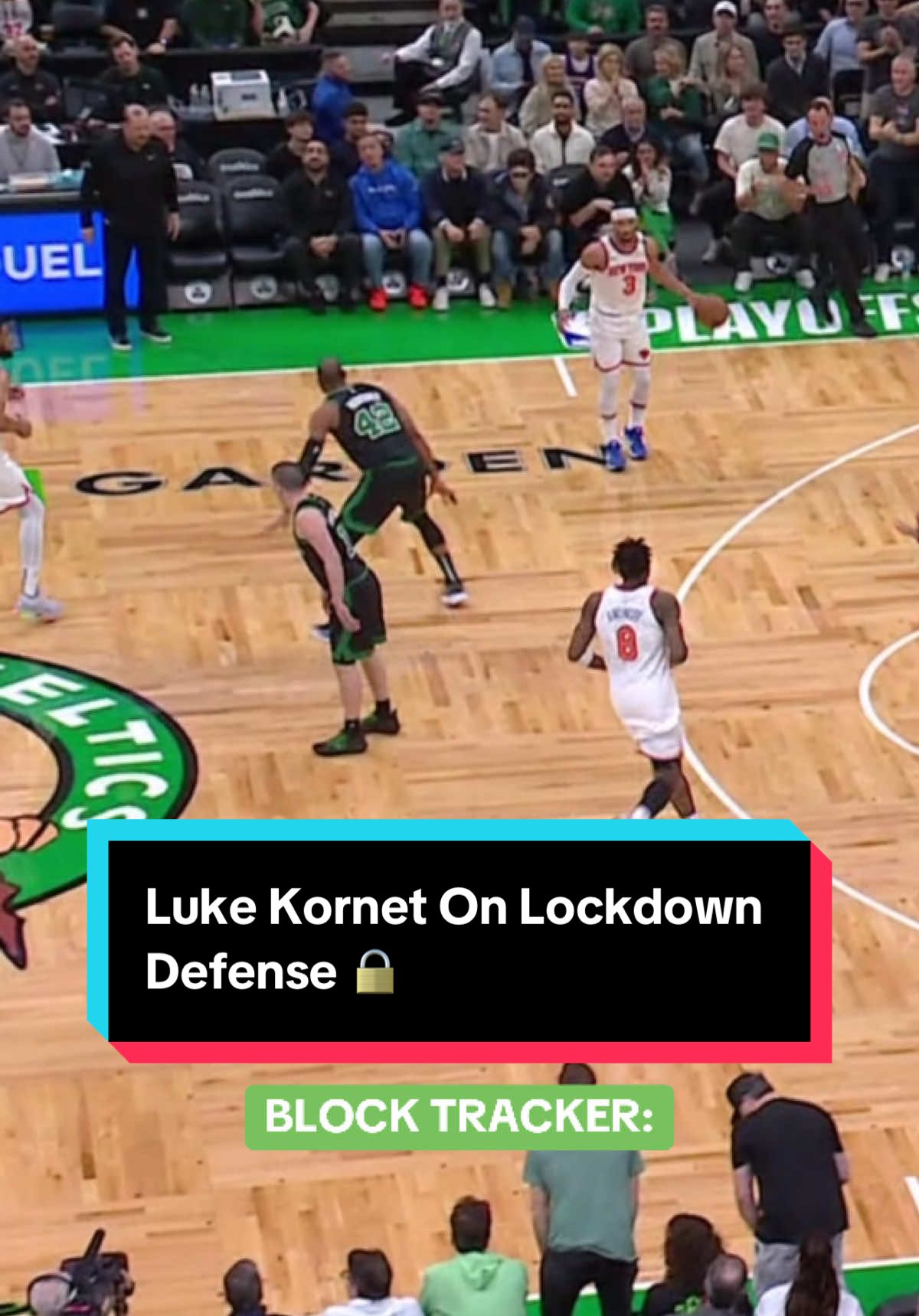 Luke Kornet recorded a total of 7 blocks in game 5 ❌🔒 @Boston Celtics #NBA #Basketball #BostonCeltics #LukeKornet 