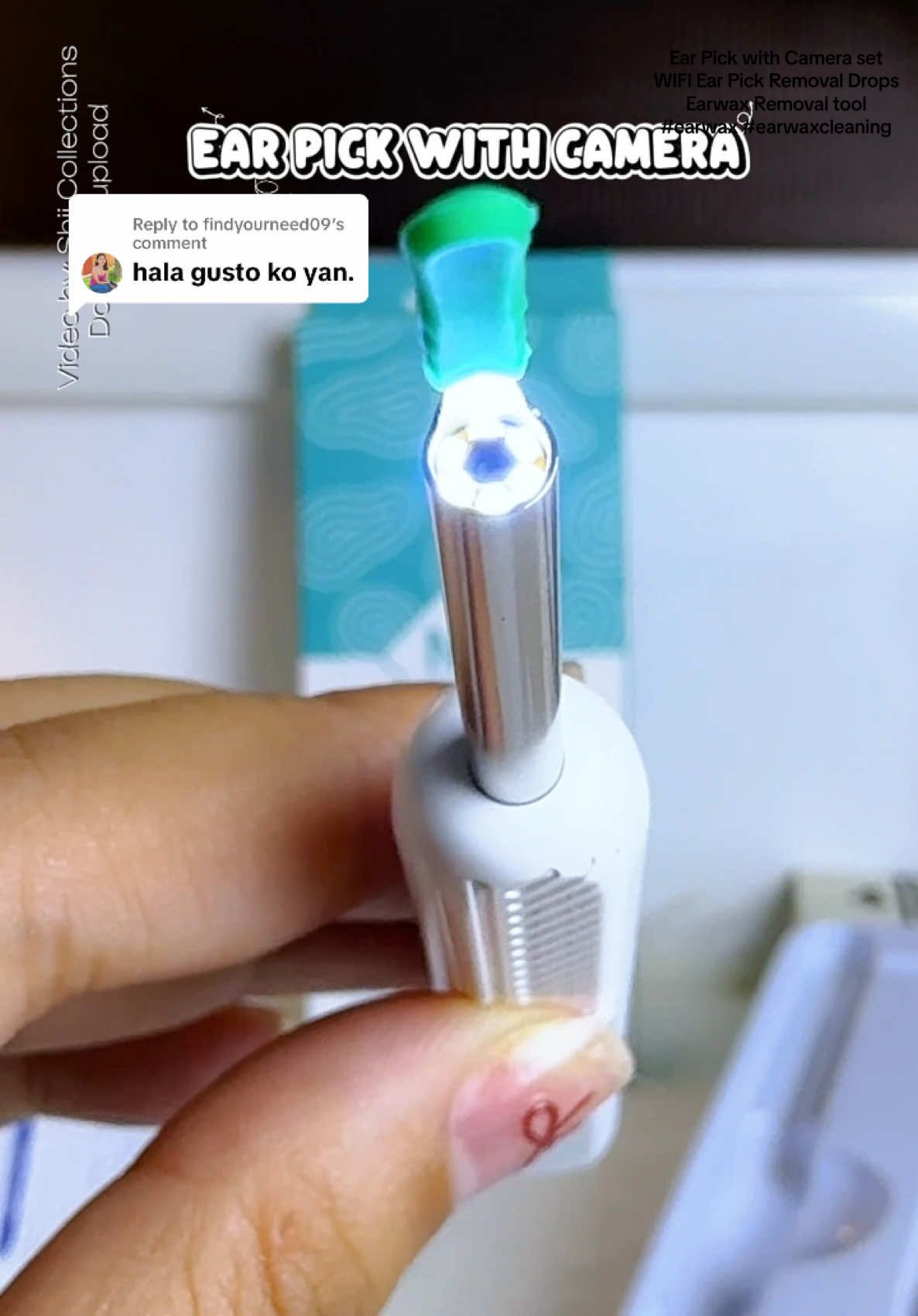 Replying to @findyourneed09  Ear Pick with Camera set WIFI Ear Pick Removal Drops Earwax Removal tool #earwax #earwaxcleaning #earwaxremmoval #earpick #earpickwithcamera