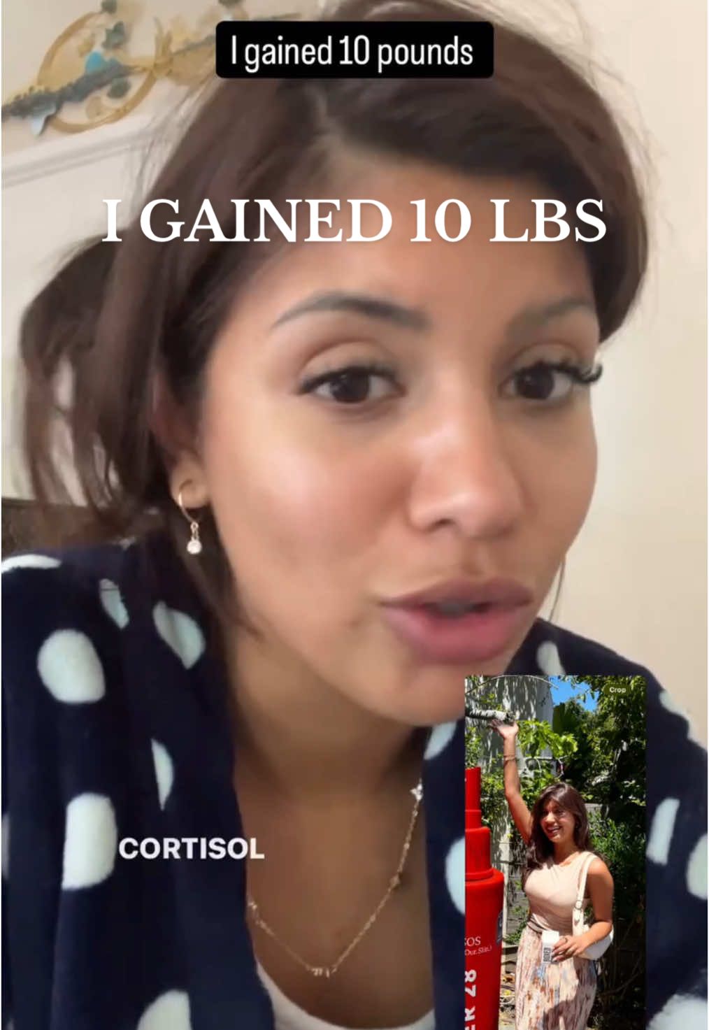 Stress makes a HUGE difference even when you do everything right LADIES🙏🙏 #caloriedeficit #cortisol #stress #bodypositivity 