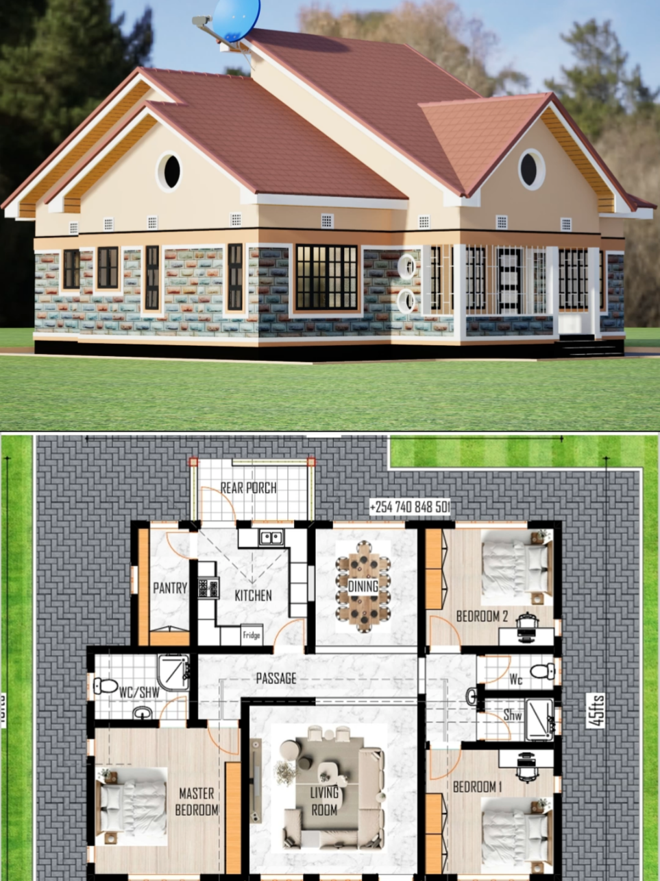 3 Bedroom Design. Old school gable end roof. #foryou #fyp #viral #viralvideo #foryourpage #construction #architecture #design #art #realestate #building #Home #onteriordesign #plan #3bedroom #plan #houseplan #LAYOUT #construction #work #luxury #interiordesign #bhfyp #homedecor #business #decor #DIY #interior #realestate #house #building #homedesign #architecturephotography #arquitectura #construction #architecturelovers #project #architect #property