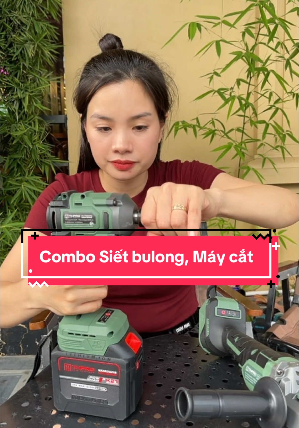 Combo Siết bulong, máy cắt #thanhmai92 #cokhi #thpro #maysietbulong #maycat 