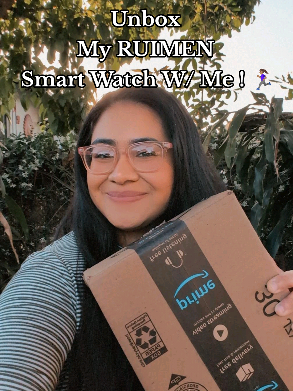 Unbox my new RUIMEN smart watch from Amazon! 🏃🏽‍♀️ #AmazonFinds #SmartWatch #10kStepsADay #CountYourSteps #Wellness #FitnessJourney 