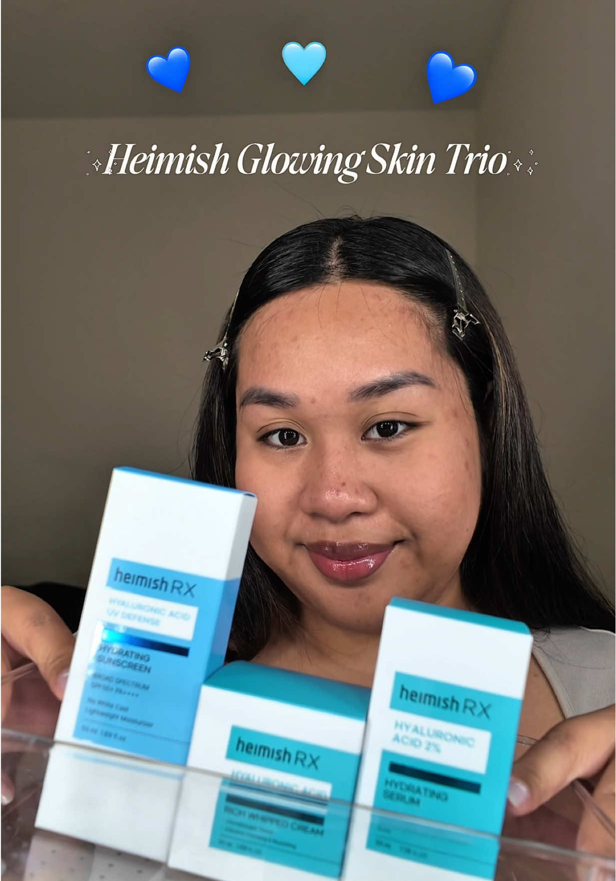 Let’s glow with @heimish.cosmetics 💙 One thing about oily skin, skipping moisturizer only makes it worse! When my skin got dry after moving to the States, it overcompensated by producing even more oil, leading to breakouts. That’s why I love this lightweight serum and sunscreen with built-in moisturizer. My skin feels balanced and glowy, not oily. Definitely a new fave! #heimish #heimishrx #GRWM #simpleskincare #koreanskincare #glowyskin #JustGill #skincare #hydratingskincare #sunscreen #alabama 