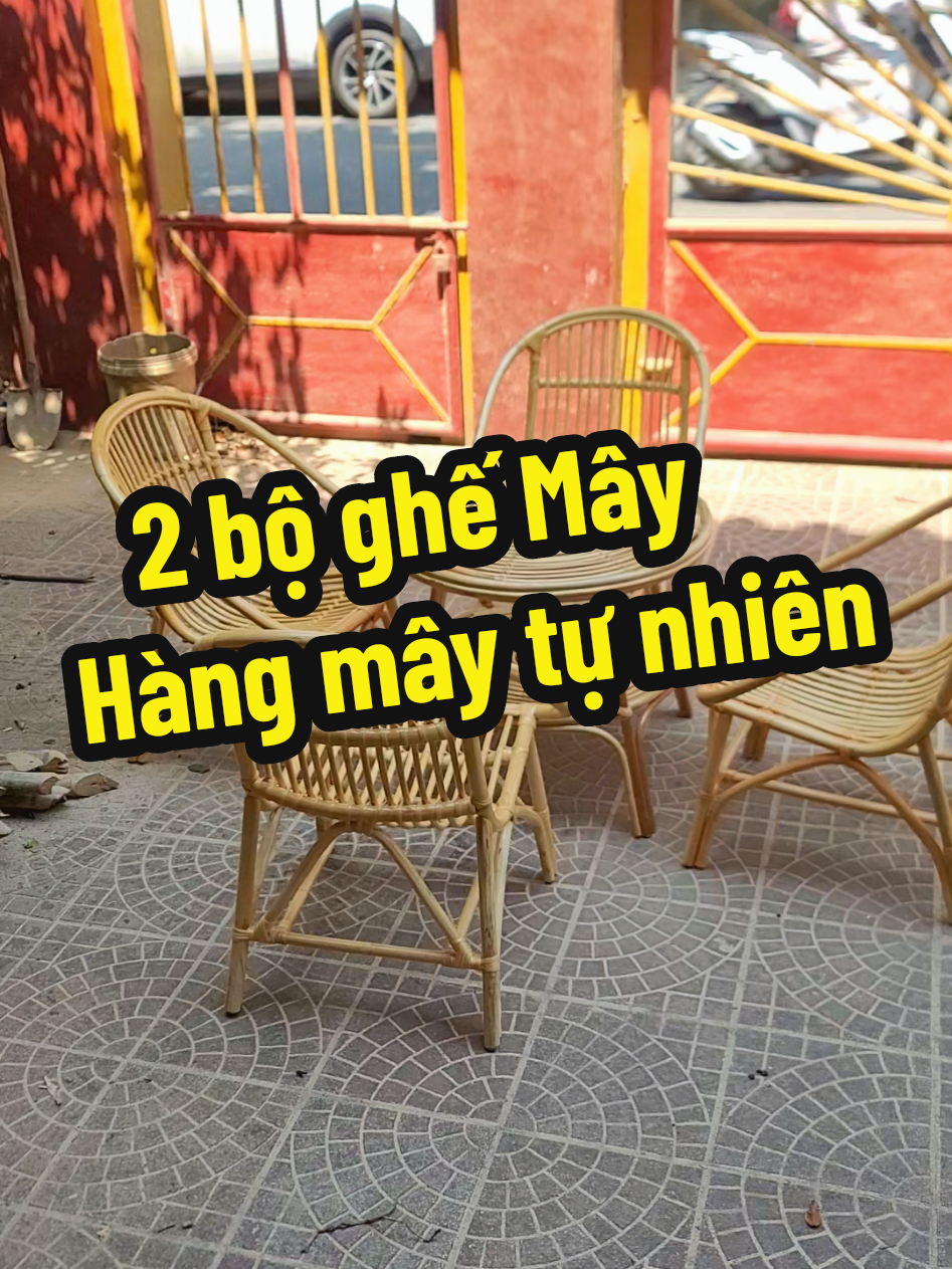 Bộ ghế mây tự nhiên 100% Hàng đặt làm  Bàn giao 2 bộ #banghetre #ghemaythugian #bantre #maytrequocbao #ghemay #banghemaytre 