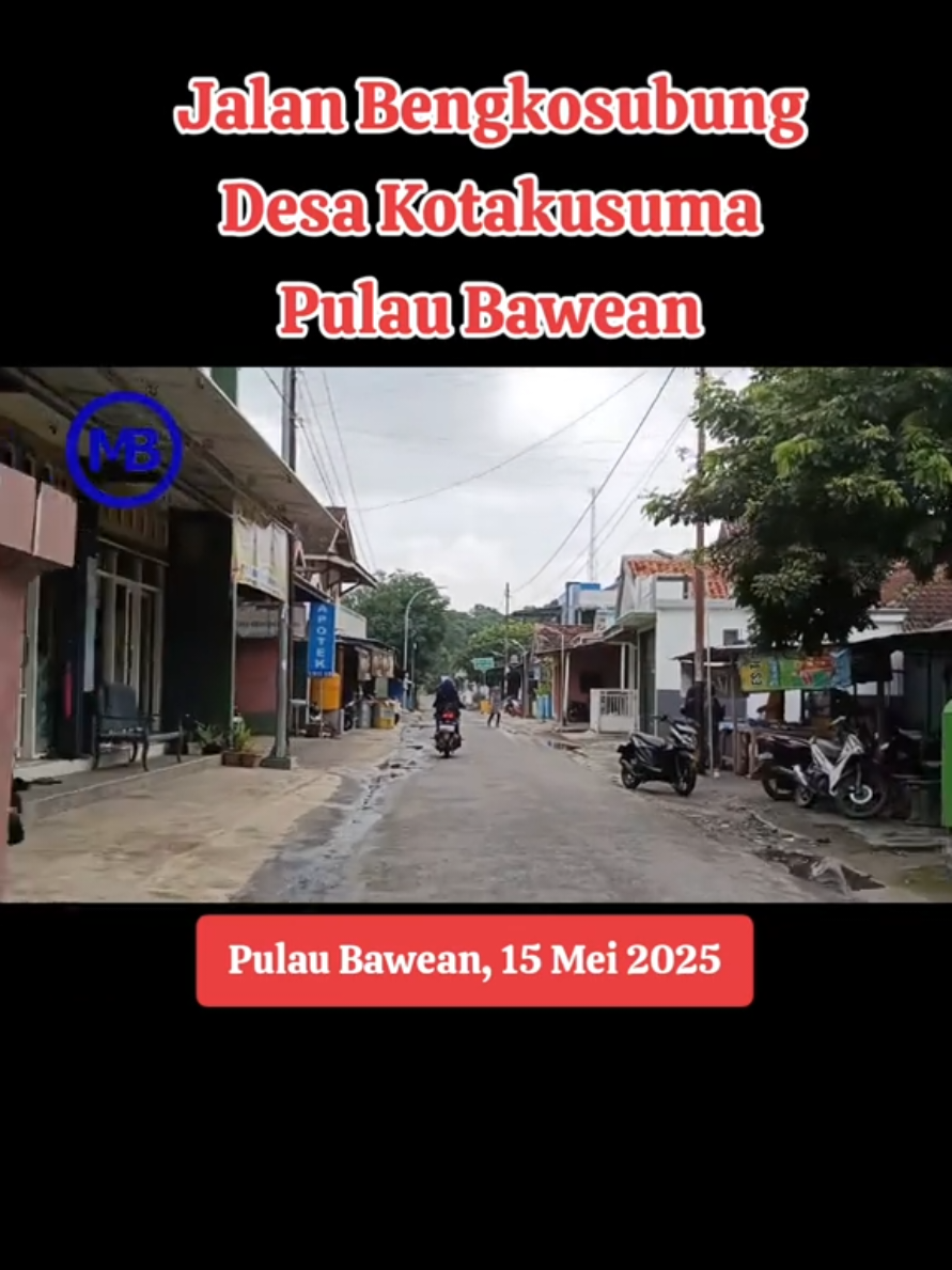 Jalan Bengkosubung Desa Kotakusuma Pulau Bawean