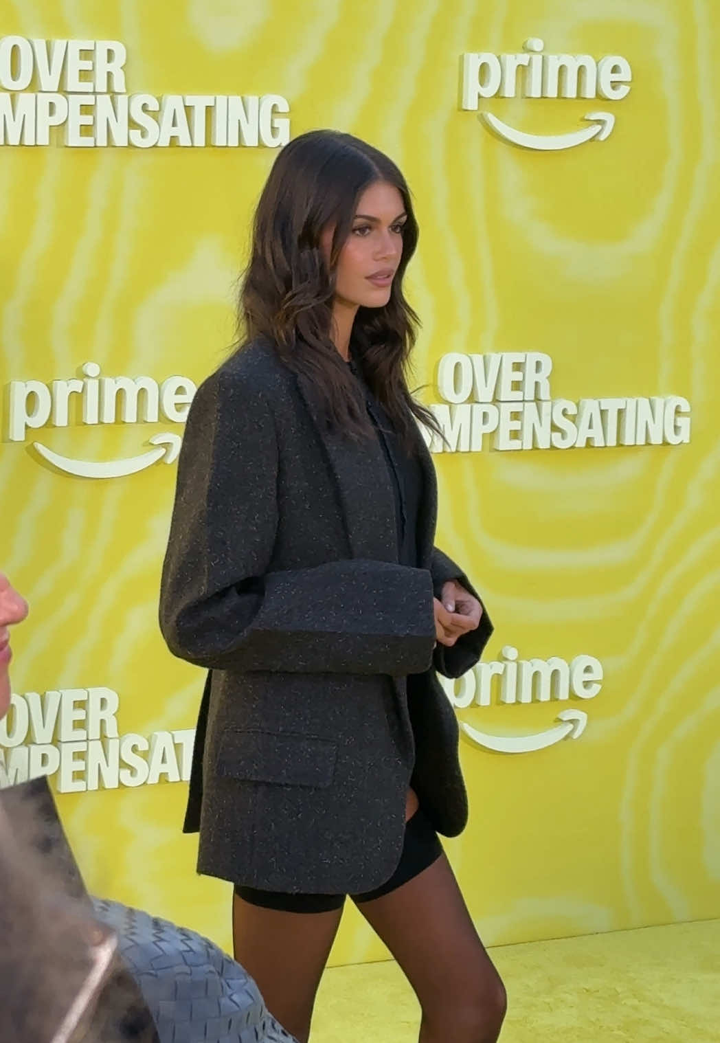 #kaiagerber stuns on the carpet for #overcompensating 