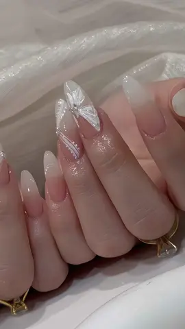 Nail cho cô dâu nhà im🎀#Nailtrend #nailcodau👰 