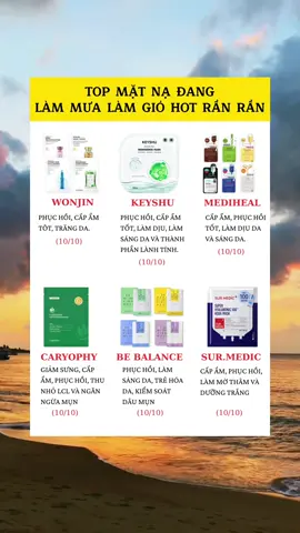 Top mặt nạ đang hot rần rần #review #skincare #matnagiay #mask #xuhuong #xuhuongtiktok #matnaduongda #wonjin #bebalance 