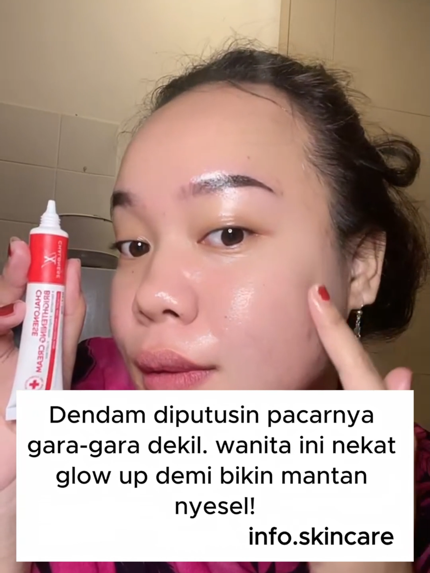 Buat mantan nyesel dengan glow up bareng brightening cream chalonese🥰😍#brigthening #chalonese #flek #kusam #bumilbusuiamanpakai😍✅ #bpomdanhalal #rekomendasikan #promo