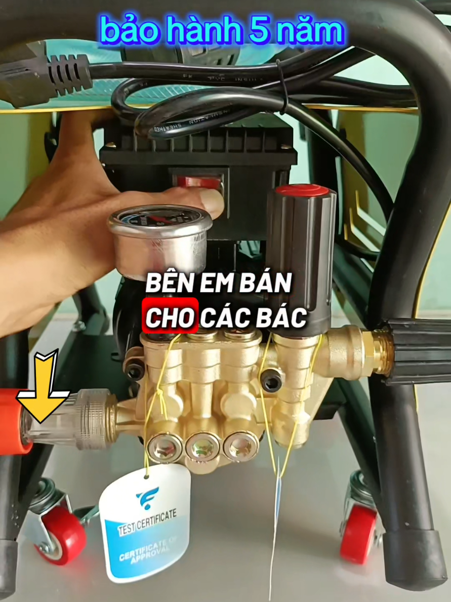 【Bảo hành 5 năm】 SOARFLY 5200W Máy Rửa Xe Bán Công Nghiệp - Có Rulo Cuốn Dây Và Khung 4 Bánh Xe - Lõi Đồng - Dây Dài 10m + Bộ 4 Béc Phun Chuyên Dụng + Lọ Dung Dịch Rửa Xe 330ml - lổi 1 đổi 1 trong 30 ngày. #mayruaxe #mảyuaxecongnghiep #mayruaxeapluccao #mayruaxecaoap #mayruaxecaoap 