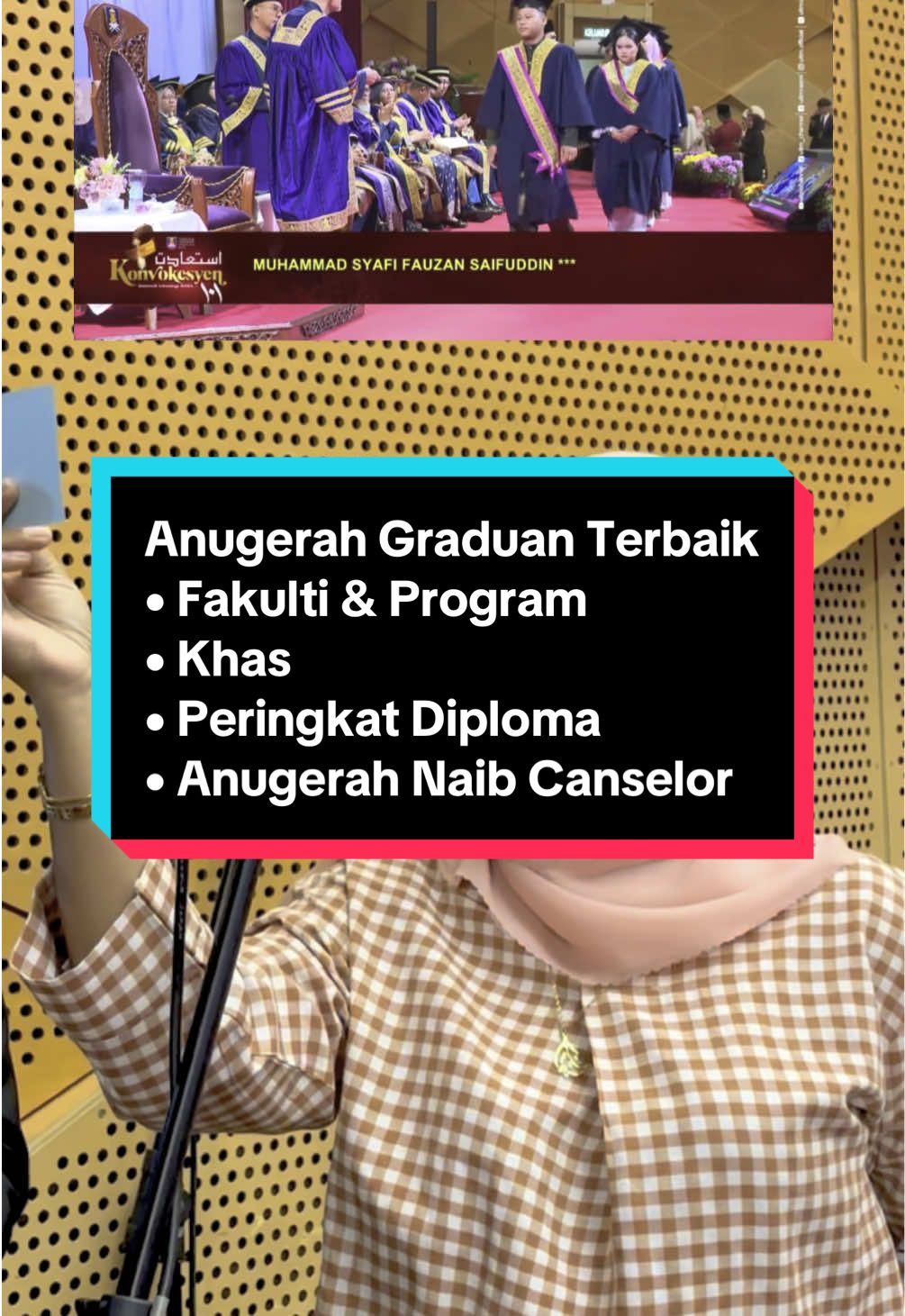 Banyaknya award beliau... Apa pun tahniah buat Syafi, kami di FKPM UiTMCM Kampus Alor Gajah sangat berbangga dengan kejayaan beliau 👏🏻 P/S: Terbukti MassComm tidak bodoh. Sekian ✨ #fyp #istiadatkonvokesyenuitm101 #unipurple #pembacanamagraduan #png #konvouitm #masscomm #masscommunication #uitm #uitmdihatiku #datc 