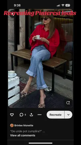 Recreating Pinterest looks #springoutfit #jeans #oldmoney #OOTD #style #redtop 