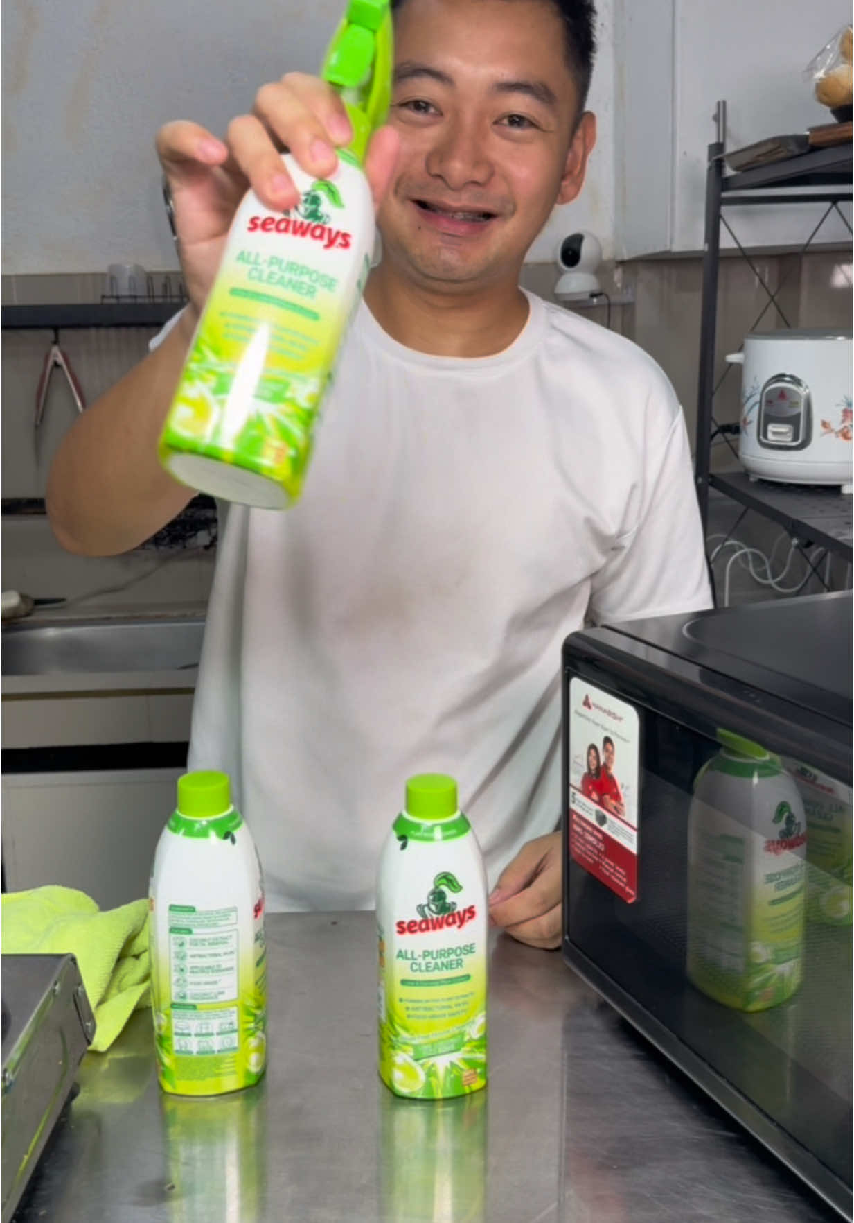 Seaways All purpose Cleaner. ❤️ #seways #allpurposecleaner #kitchencleaning #kitchencleaninghacks #fyp