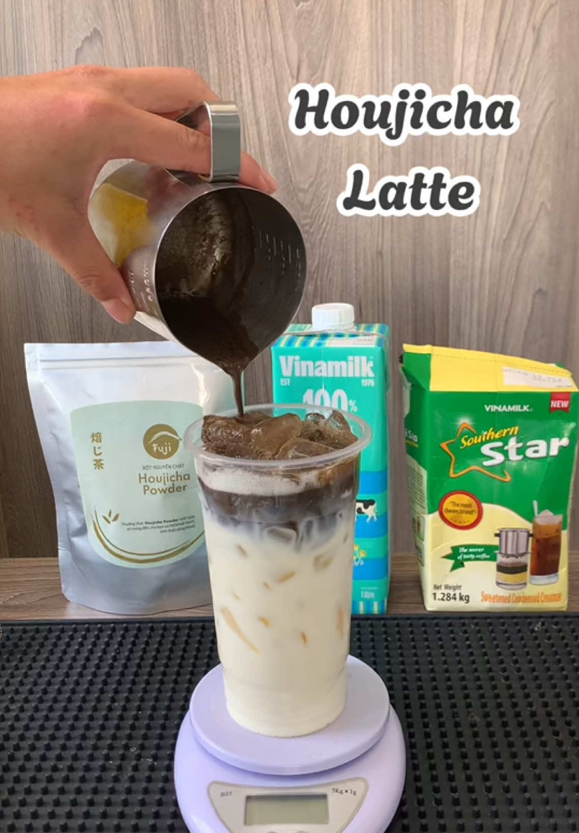 Tặng các bạn công thưcd Houjicha latte bao ngon nha😎#houjichalatte  #houjicha 