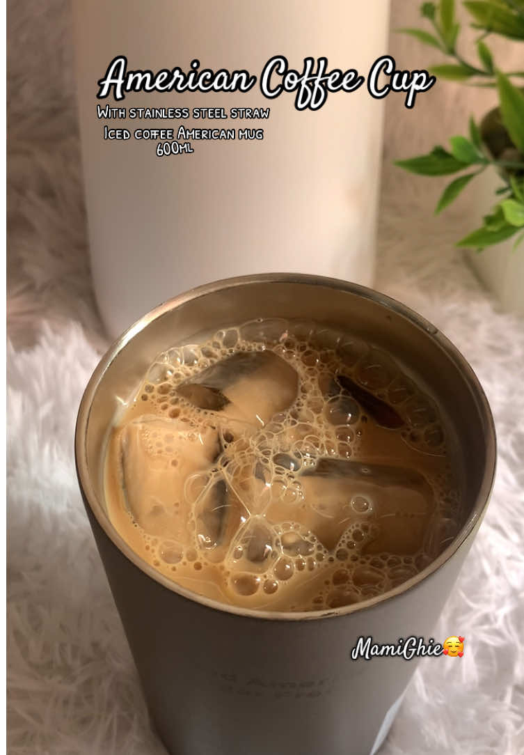 American Coffee Cup               Iced Coffee American Mug with stainless steel Straw 600ml😍 Bagay na bagay tonsa mga coffee lover☕️ sigurading hindi kana mabibitin sa kape😁🥰                                            #americancoffeecup  #americancoffeemug #fypシ゚ #coffeemug #coffeecup #coffeelovers #icedcoffee #everyoneシ゚  #followersシ゚