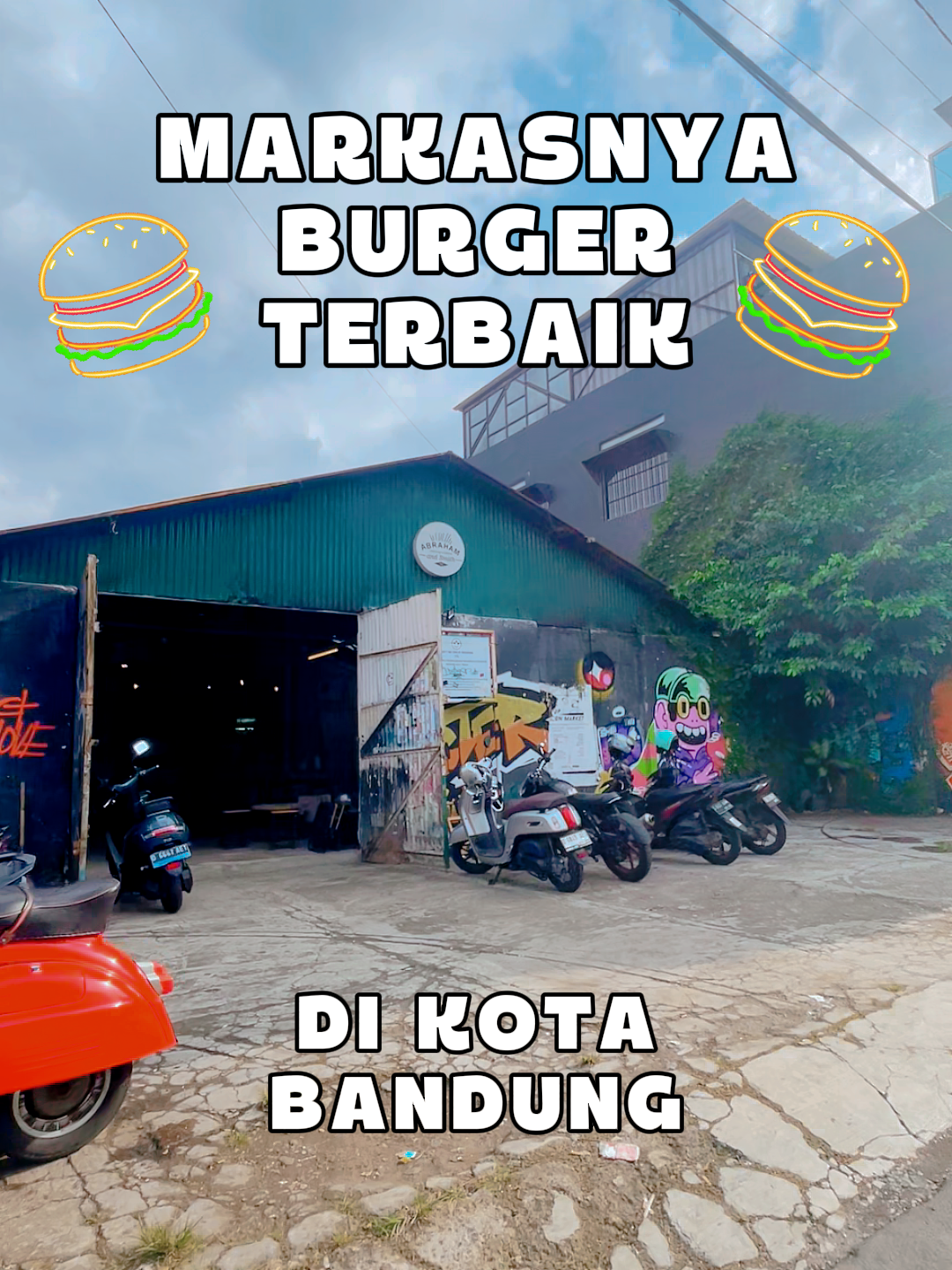 Wargi Jabar belum ngalcer kalau belum coba burger yang isi dagingnya melimpah dan rasanya gak kaleng-kaleng, tempatnya juga fancyyya abiss 😎🔥 - langsungg gass, nih catet alamatnya Abraham & Smith 📍 Jl. Tamblong Dalam No. 2, Bandung . . #jabarekspres #tiktokkulineran #tiktoktainment #tiktokfood #fyp #fy #jabarekspresnongkrong #placetogo #placetovisit #placetogobandung #placetovisitbandung #bandung #bandungfoodies #bandunghits #bandungkuliner #burger #burgerlife #bestburgerintown #abrahamandsmith