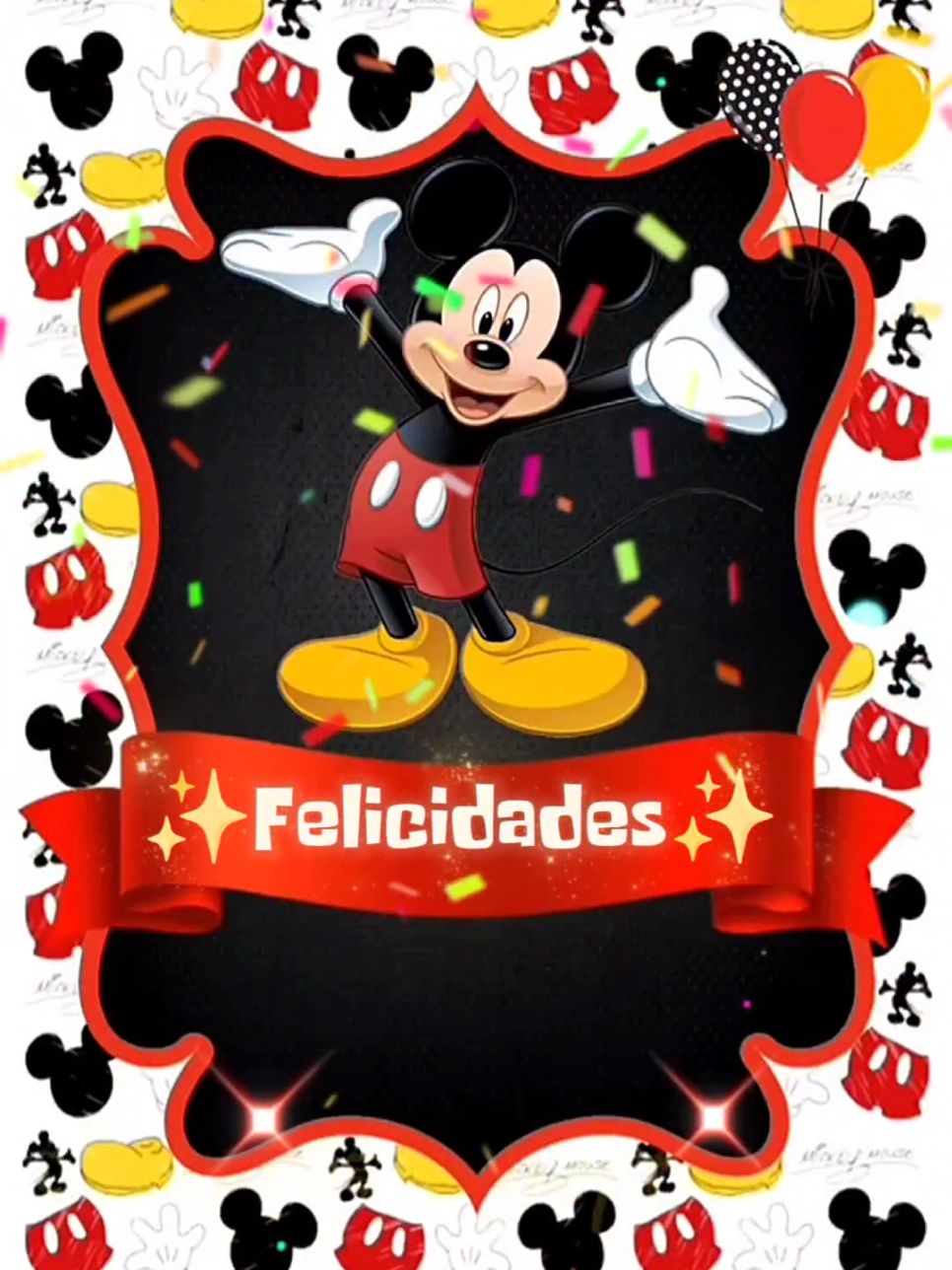 Feliz Cumpleaños Con Mickey Mouse #cumpleañosniños #mickeymouse #cumpleañosfeliz #felizcumpleaños#plantillascapcut #plantillas #capcutmaster  #CapCut 
