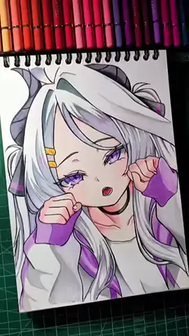 SORASAKI HINA (空崎ヒナ) Blue Archive ブルーアーカイブ COLORING【イラストメイキ #グ】#イラストレーター #drawing #anime  #ブルーアーカイブ
