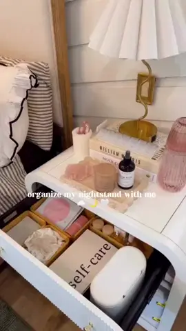 Home organization hacks! Nightstand edition! Organizing my night stand and watching a movie is my idea of a perfect Saturday night ☁️ what do you think? #normalhouse #lemon8challenge #organization #homefinds #letschat