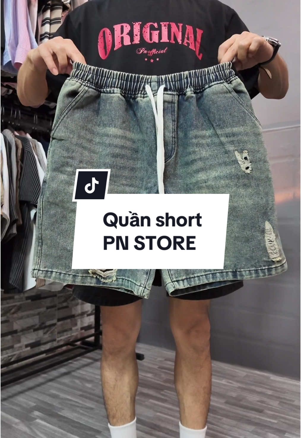 Lên Quần Short bo chun cho ae #pnstore1993#quânjean #đồ 