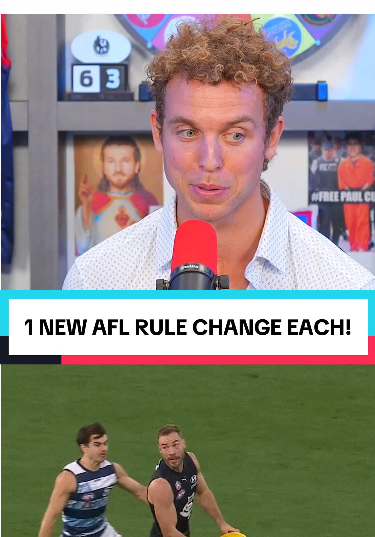 1 NEW RULE IN THE AFL!  What would yours be for those playing at home? #ausmericanaces #afl #rule #change #fyp 