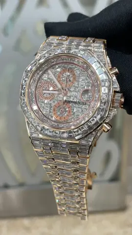 AP Chandelier 🤑🤑 Custom set diamonds 💎  #ap #royaloak #diamonds #fyp #viral  #watchexchange NOT AFFILIATED WITH ANY BRANDS