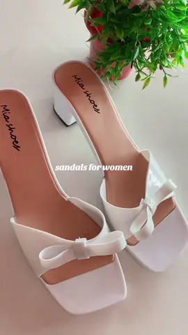 SANDALS FOR WOMEN #julyyasandals #sandalswithribbon #whitesandals 