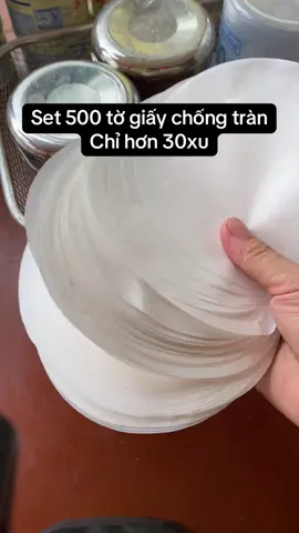 500 tờ giấy chống tràn cho trà chanh, trà sữa, cafe ạ #giaychongtran #viral #matchanuocdua 