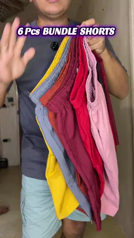 6 Pcs BUNDLE Taslan Fabric Shorts Assorted Color for Men & Women Plain Shorts          #TaslanShorts #Shorts #ShortsforMen #MenShorts #BundleShorts #ShortsOutfit #UnisexShorts 