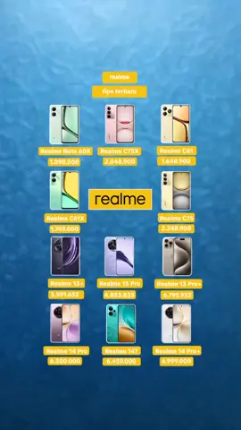 Realme tipe terbaru  Realme Note 60X Realme Note 60 Realme C61X Realme C61 Realme C75X Realme C75 Realme 13 Plus Realme 13 Pro Realme 13 Pro Plus Realme 14 Pro Realme 14T Realme 14 Pro Plus #realme #realmesmartphone #hprealme #realmetipeterbaru #tiktokshopindonesia 
