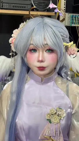 Robin việt phục ✨ #ghensinimpact #robin #makeupcosplay #layout #makeup 