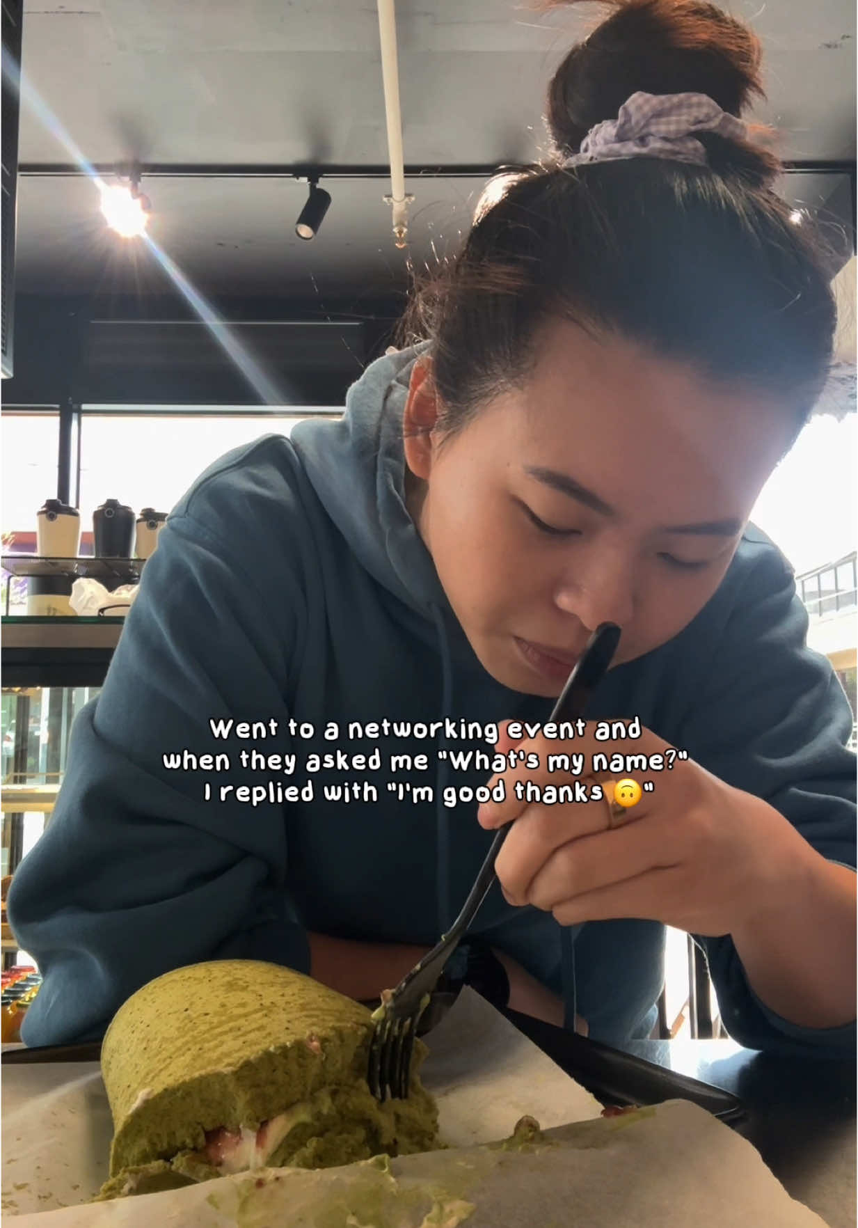 Thanks anxiety 💁🏻‍♀️.  Me forcing myself to show up at networking events. 