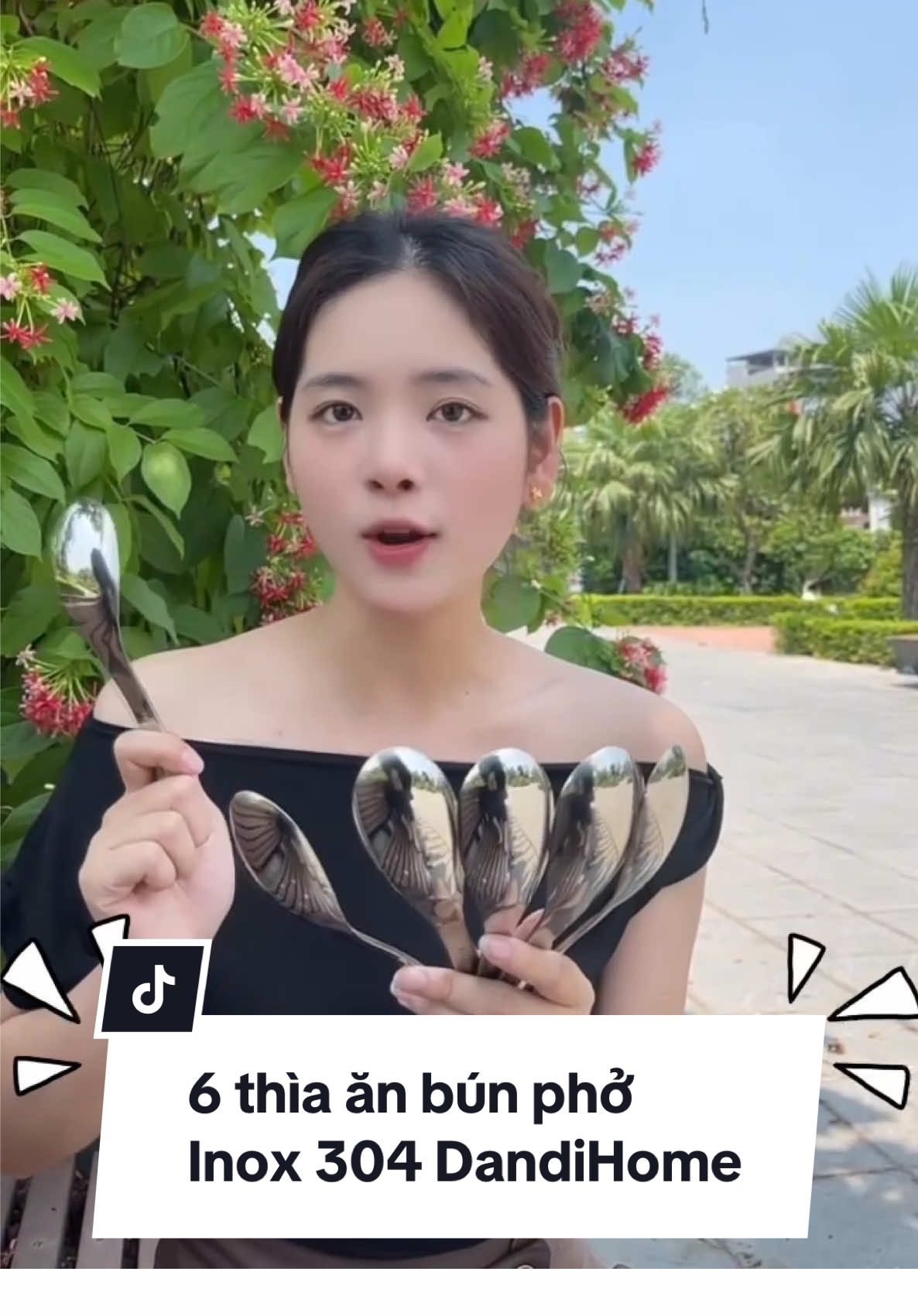Bộ 6 thìa inox ăn bún phở DandiHome inox 304 cao cấp #thiaanpho #thìainox #muonginox #dandihome 
