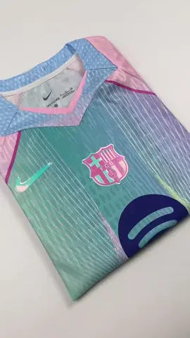 Barcelona 25-26 Light Blue and Pink Stripes Jersey!Buy2 get FREE shipping!Buy3 10% OFF! Full $78-$5!