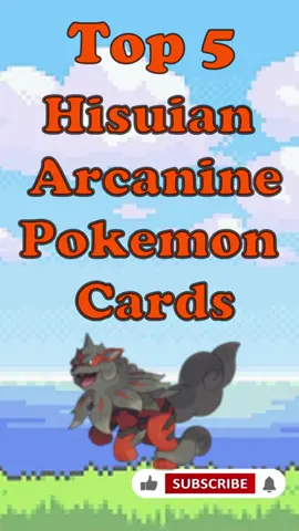 Top 5 Hisuian Arcanine Pokémon Cards #tcg#pokémon#hisuian#arcanine