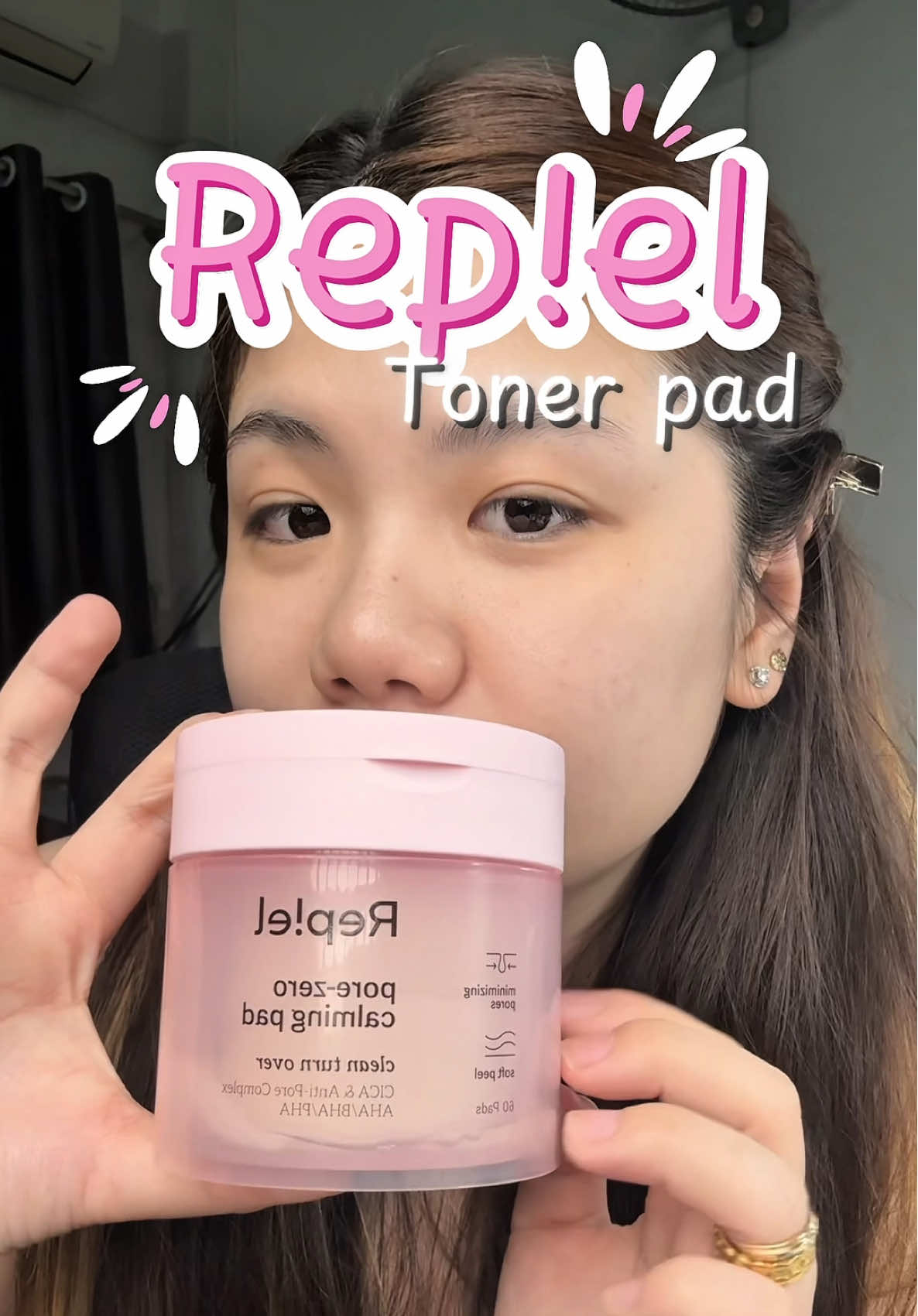 Review nhanh em toner pad Repiel phiên bản màu hồng với công dụng làm sạch sâu, dưỡng ẩm dịu nhẹ cho da Phù hợp mọi loại da ✅ #repiel #repielvietnam #tonerpad #skincare #tripleacid #aha #bha #pha 