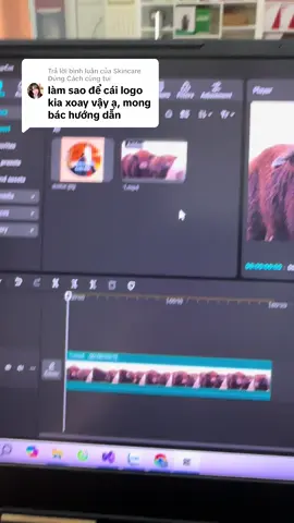 Trả lời @Skincare Đúng Cách cùng tui . Làm logo xoay trong capcut #capcut #logoxoay 