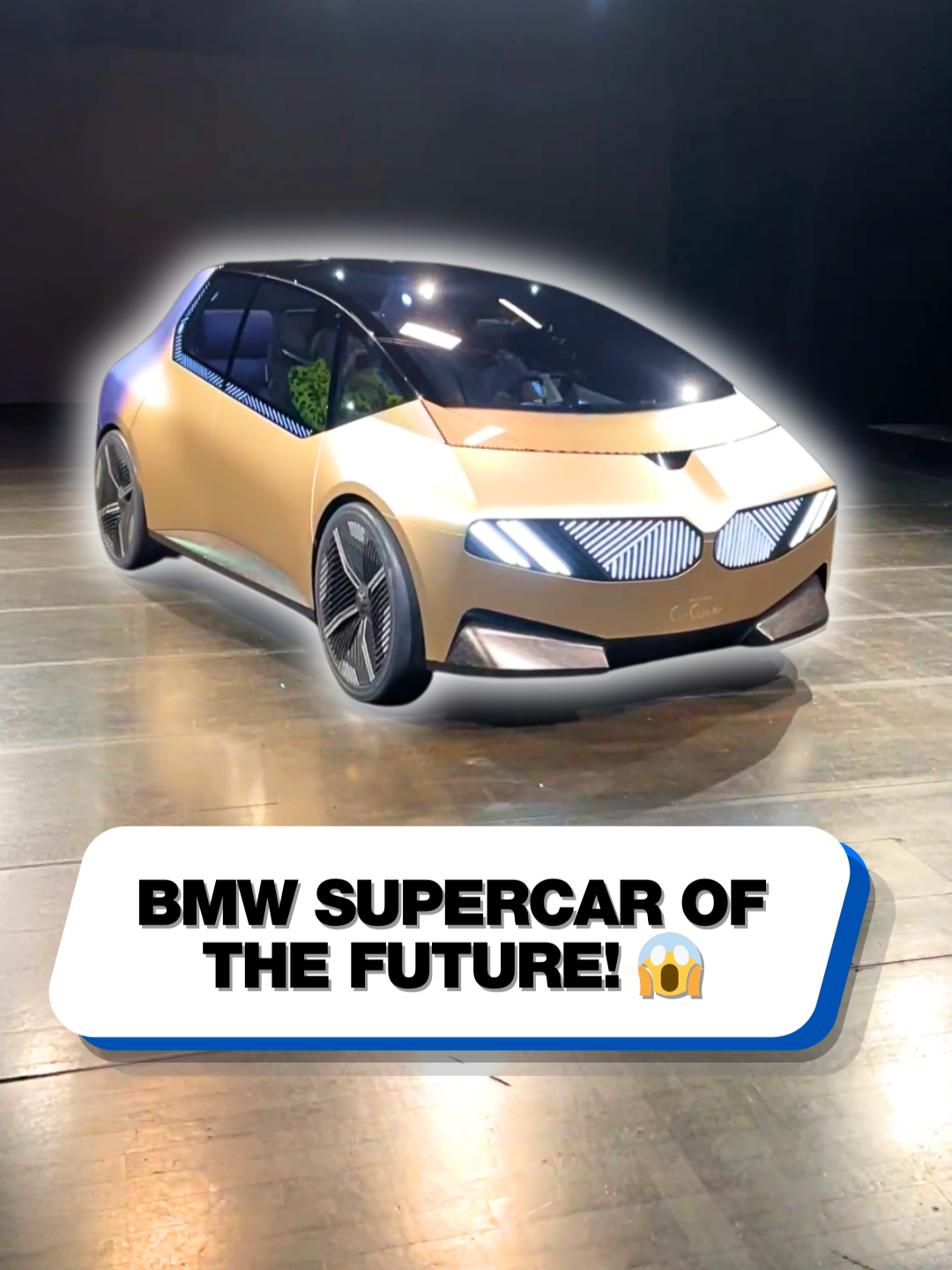 This is the craziest BMW I've ever seen! 😱 #BMW #bmwivision #circular #futuretech #future #technology #cartok #concept #conceptcar #techtok #cyberpunk #luxurycars #3dprinting #ev #supercarblondie
