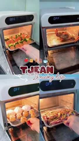 Vừa nướng được, vừa hấp được 6in1 chỉ có ở em Lò nướng thuỷ điện @TJean này thui ý. Vụng đến mấy cũng có thể nấu ăn ngon nên tậu nhanh thôi các mom ơi #nauan #nauancungtiktok #tjean #lonuonghoinuoc #noichienkhongdau #xuhuong #viral 