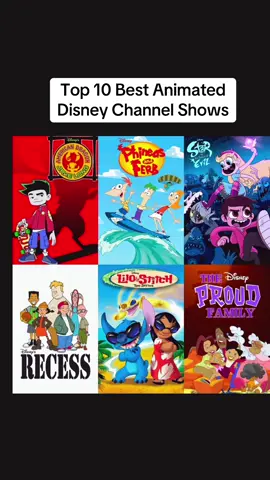 Top 10 Best Animated Disney Channel Shows #GOAT #disneychannel #bestcartoons #childhood #phineasandferb #gravityfalls #americandragon #liloandstitch #cartoons #memories #top10