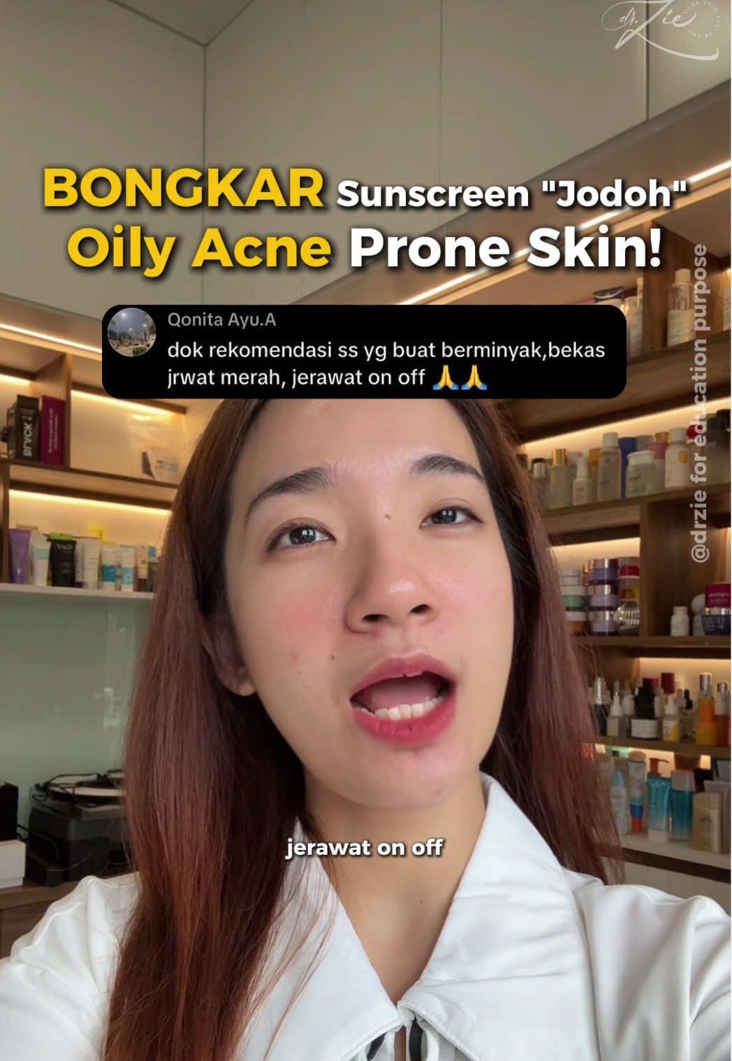 Sunscreen yang WAJIB kamu kepoin kalo punya oily acne prone skin karena ini salah satu sunscreen yang formulasinya bener bener dipikirin untuk semua tahapan acne. Plus dia affordable dan LOKAL punya! Siapa yang udah pernah pake? Share coba di comment! #sunscreen #reviewdrzie #crazie #kulitberminyak #WardahSOTYReview