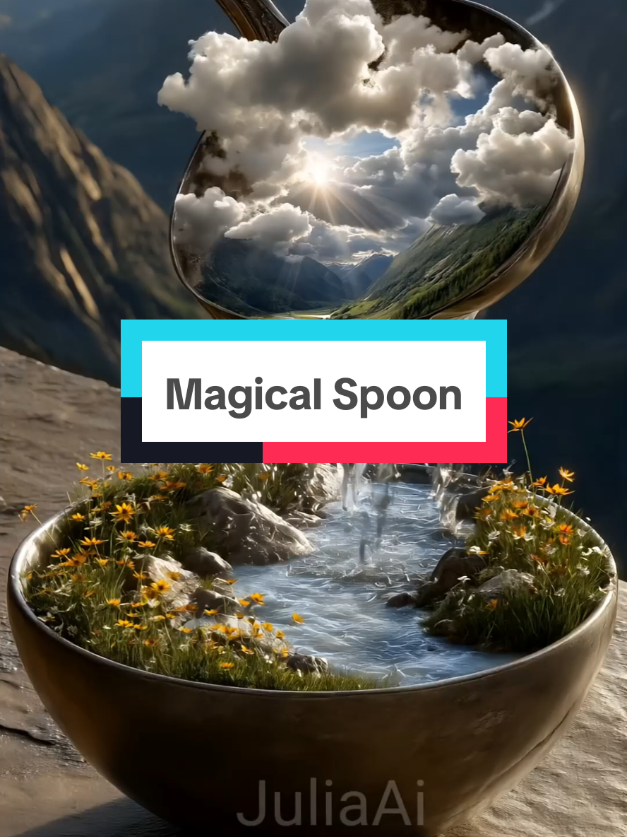 ✨ Magical Spoons – Part 3 ✨ New worlds keep unfolding — Waterfalls, floating skies, glowing villages... What’s hidden in your spoon today? #MagicalSpoons #Part3 #AIart #SurrealScenes #TinyWorlds #SpoonMagic #aigenerated 