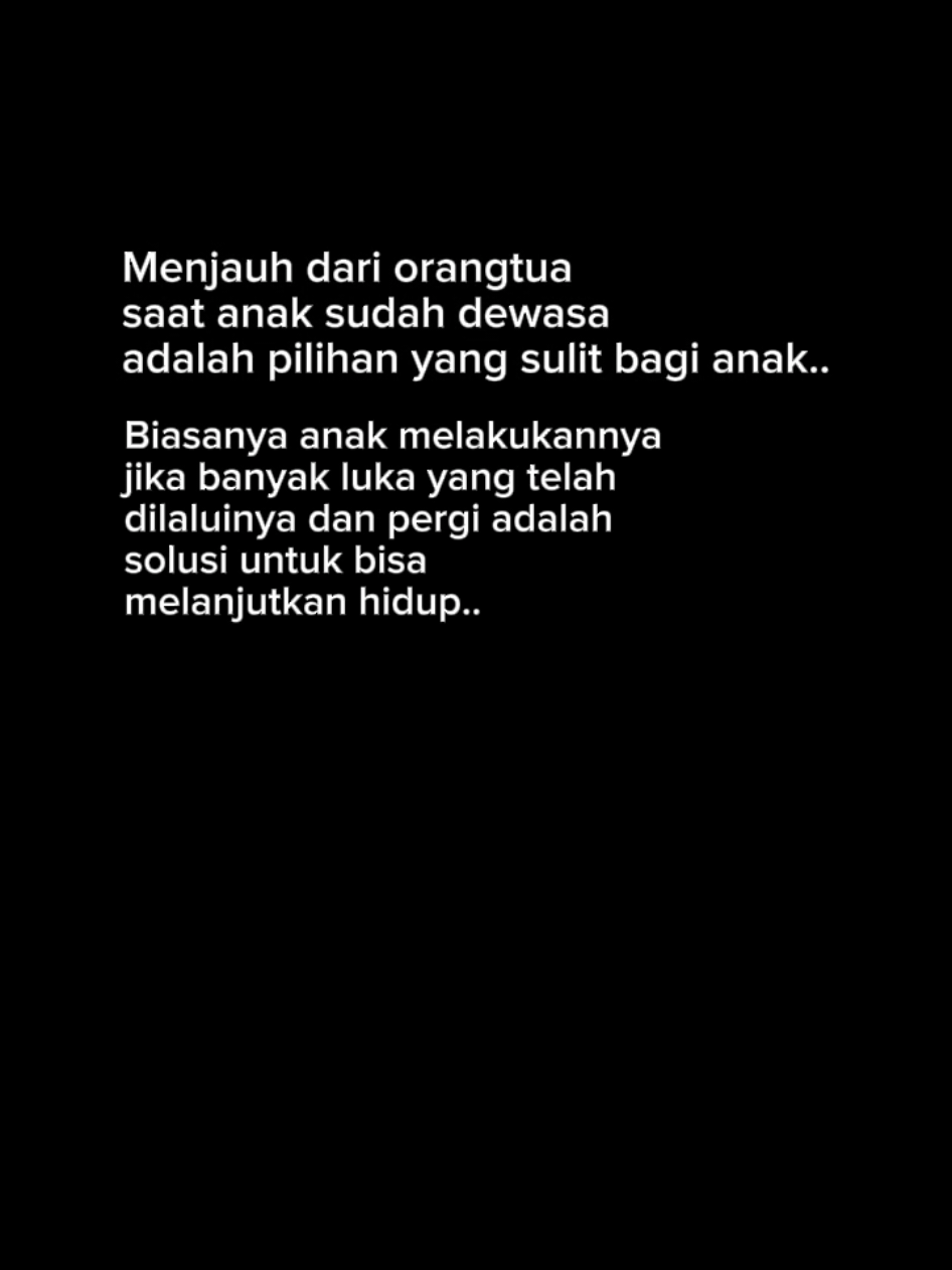 Menjauh dari orangtua adalah pilihan yang sulit bagi anak.. #senandikaibu #ibudananak #parenting #innerchild #parentinganak #umarbinkhattab #CapCut 