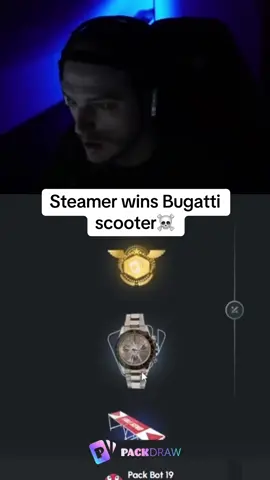 Steamer wins Bugatti scooter☠️ #kickstreaming 