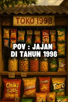 Coklat Payung, Yosan isi TTM, Choyo-Choyo yang dipencet dari bawah… Semua ngumpul di satu meja, kayak reuni kecil anak-anak 90an. Ini bukan cuma jajanan… ini pengingat kalau dulu bahagia itu sederhana Tulis di komentar: “Kalau kamu dulu jajannya yang mana?” Tag teman jajanmu dulu biar ikut nostalgia! ingatmasa #nostalgia90an #jajananjadul #warung90an #pov #coklatpayung #anak90an #snackjadul #jamansekolah #ingatmasa  #affiliate #ai #fyp 