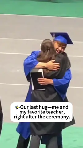 Before the Cap Toss, One Last Hug#class #classof2025 #school #graduation 