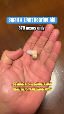 Small and light Hearing Aid #hearingaid #hearingloss #hearingimpaired #fyp #hearingaids #deafness